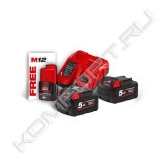 Особенности<br>- M18 B5 - M18™ 5.0 Ач аккумулятор<br>- M12-18 FC - M12™-M18™ быстрое зарядное устройство