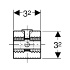 Соединитель профиля GIS, Geberit