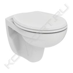 Унитаз EUROVIT Rimless подвесной, с сиденьем и крышкой, Ideal Standard