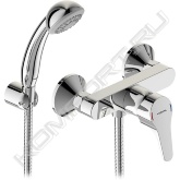Однорычажный смеситель для душа Vidima Next BA370AA - стильный дизайн и европейское качество по доступной цене. Станет прекрасным дополнением ванной комнаты в современном стиле.<br>• Цвет: хром.<br>• Корпус выполнен из 100% высококачественной латуни.<br>• Керамический картридж 38 мм наделен функциями Water Active (максимально плавный ход рукоятки) и HWTC (регулировка максимальной температуры воды).<br>• Металлическая рукоятка с защитой от нагрева Comfort Touch.<br>• Низкий уровень шума.<br>• 1-режимная лейка с функцией легкой очистки и настенным держателем.<br>• Душевой шланг длиной 1,5 м.<br>• Облегченный монтаж SmartFix на стену.<br>• Стандарт подводки: G 1/2, жесткая.<br>В комплекте поставки:<br>- смеситель,<br>- эксцентрики,<br>- металлические отражатели,<br>- душевой гарнитур (лейка, шланг, настенный держатель).