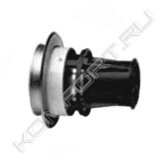 Горизонтальный наконечник к коаксиальной трубе используется для котлов с закрытой камерой сгорания. <br>