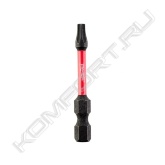 Система принадлежностей Shockwave Impact Duty™ идеально подходит не только для работ импульсным гайковертом, это идеальное решение для любых видов работ по сверлению и закручиванию.<br>Геометрия Shock Zone - разработано для Flex.<br>Shock Zone уменьшает давление на наконечник насадки и снижает риск поломки. Сочетание дизайна Shock Zone и специальной термообработки поглощают удары и делают насадку более эластичной.<br>Компрессионный кованный наконечник обеспечивает отличную посадку в головку винта.<br>Конструкционная сталь - специальная формула Milwaukee делает насадки Shockwave более устойчивыми к воздействию ударов.