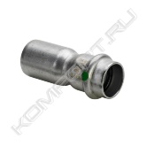 Редукционная вставка Sanpress Inox с SC‑Contur<br>- нержавеющая сталь<br>- однораструбный соединительный элемент, пресс-соединение<br><span style="font-weight:bold;">комплектация</span><br>уплотнительный элемент EPDM