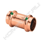 Муфта Profipress с SC‑Contur<br>- медь<br>- пресс-соединение<br><span style="font-weight:bold;">комплектация</span><br>уплотнительные элементы EPDM