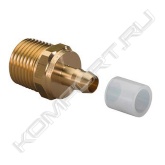 Для труб Uponor PE-Xa 9,9x1,1 мм, латунь. <br>В комплект входит одно пластковое кольцо Q&amp;E.