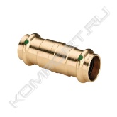 Надвижная муфта Sanpress с SC‑Contur<br>- бронза<br>- пресс-соединение<br><span style="font-weight:bold;">Комплектация</span><br>уплотнительные элементы EPDM
