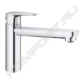 Общее описание <br/>  <br/> Концерн Grohe производит сантехническое оборудование вот уже почти восемьдесят лет, за это время компания приобрела репутацию производителя, чье имя ассоциируется с неизменно высоким качеством и технологиями наивысшего уровня. Однорычажные смесители Minta c высоким изливом для кухни, производимые компанией Grohe, являются оборудованием, которое обладает современным внешним видом, инновационными технологиями и приемлемой ценой. <br/>  <br/> Основные характеристики <br/>  <br/> - Материал - латунь <br/> - Давление воды – 1-5 бар <br/> - Рабочее давление – 10 бар <br/> - Испытательное давление – 16 бар <br/> - Расход при давлении воды 3 бар – 11 л/мин <br/> - Температура горячей воды на входе – max 80°С <br/> - Рекомендовано (экономия энергии) - 60°С <br/> - Запорный клапан – керамический картридж 46 мм <br/> - Высота излива – 356 мм <br/> - Вес –2,3 кг <br/> - Класс шума I по DIN 4109 <br/> - Количество монтажных отверстий – 1 <br/> - Форма излива – традиционная <br/> - Тип подводки – гибкая  <br/>  <br/> Возможности и назначение <br/>  <br/> Однорычажные смесители Minta с высоким изливом для кухни, производимые компанией Grohe, отличаются неповторимым качеством хода, благодаря картриджам, изготовленным по технологии Grohe SilkMove. Картриджи – это главный механизм смесителя,  картриджи фирмы Grohe комплектуются керамическими дисками, которые покрываются специальным покрытием Teflon,  что обеспечивает плавное скольжение относительно друг друга и как следствие точную регулировку напора и температуры воды.  Применение однорычажных смесителей Minta с высоким изливом для кухни с открытыми водонагревателями не предусмотрено. Данная модель однорычажных смесителей для кухни Minta с высоким изливом оборудована аэратором, который смешивает поток воды с кислородом, делая его тем самым мягче. Однорычажные смесители для кухни Minta с высоким изливом, производимые компанией Grohe,  оборудованы поворотным изливом, то есть, возможно, выбрать направление потока воды. Поверхность однорычажных смесителей Minta c высоким изливом для кухни, производимых компанией Grohe, тщательно покрыта слоем высококачественного хрома, с помощью технологии Grohe StarLight, благодаря чему не тускнеет и обладает уникальной износоустойчивостью.  <br/>  <br/> Комплект поставки <br/>  <br/> - Смеситель для мойки <br/> - Излив <br/> - Контргайка <br/> - Техническое руководство <br/> - Инструкция по уходу <br/>  <br/> Дополнительная информация <br/>  <br/> Гарантийный срок эксплуатации смесителей, производимых компанией Grohe, составляет 5 лет. Компания Grohe стала одним из первых производителей сантехнического оборудования, сертифицировавших свою продукцию по новой классификационной системе WELL, способствующей переходу на рациональное водопотребление и обеспечивающая потребителей и профессионалов понятной системой сертификации. Система управления качеством, принятая в компании, была сертифицирована МОС 9001 в 1992 году.