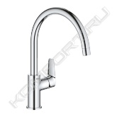 Общее описание <br/>  <br/> Концерн Grohe производит сантехническое оборудование вот уже почти восемьдесят лет, за это время компания приобрела репутацию производителя, чье имя ассоциируется с неизменно высоким качеством и технологиями наивысшего уровня. Однорычажные смесители Minta c высоким изливом для кухни, производимые компанией Grohe, являются оборудованием, которое обладает современным внешним видом, инновационными технологиями и приемлемой ценой. <br/>  <br/> Основные характеристики <br/>  <br/> - Материал - латунь <br/> - Давление воды – 1-5 бар <br/> - Рабочее давление – 10 бар <br/> - Испытательное давление – 16 бар <br/> - Расход при давлении воды 3 бар – 11 л/мин <br/> - Температура горячей воды на входе – max 80°С <br/> - Рекомендовано (экономия энергии) - 60°С <br/> - Запорный клапан – керамический картридж 46 мм <br/> - Высота излива – 356 мм <br/> - Вес –2,3 кг <br/> - Класс шума I по DIN 4109 <br/> - Количество монтажных отверстий – 1 <br/> - Форма излива – традиционная <br/> - Тип подводки – гибкая  <br/>  <br/> Возможности и назначение <br/>  <br/> Однорычажные смесители Minta с высоким изливом для кухни, производимые компанией Grohe, отличаются неповторимым качеством хода, благодаря картриджам, изготовленным по технологии Grohe SilkMove. Картриджи – это главный механизм смесителя,  картриджи фирмы Grohe комплектуются керамическими дисками, которые покрываются специальным покрытием Teflon,  что обеспечивает плавное скольжение относительно друг друга и как следствие точную регулировку напора и температуры воды.  Применение однорычажных смесителей Minta с высоким изливом для кухни с открытыми водонагревателями не предусмотрено. Данная модель однорычажных смесителей для кухни Minta с высоким изливом оборудована аэратором, который смешивает поток воды с кислородом, делая его тем самым мягче. Однорычажные смесители для кухни Minta с высоким изливом, производимые компанией Grohe,  оборудованы поворотным изливом, то есть, возможно, выбрать направление потока воды. Поверхность однорычажных смесителей Minta c высоким изливом для кухни, производимых компанией Grohe, тщательно покрыта слоем высококачественного хрома, с помощью технологии Grohe StarLight, благодаря чему не тускнеет и обладает уникальной износоустойчивостью.  <br/>  <br/> Комплект поставки <br/>  <br/> - Смеситель для мойки <br/> - Излив <br/> - Контргайка <br/> - Техническое руководство <br/> - Инструкция по уходу <br/>  <br/> Дополнительная информация <br/>  <br/> Гарантийный срок эксплуатации смесителей, производимых компанией Grohe, составляет 5 лет. Компания Grohe стала одним из первых производителей сантехнического оборудования, сертифицировавших свою продукцию по новой классификационной системе WELL, способствующей переходу на рациональное водопотребление и обеспечивающая потребителей и профессионалов понятной системой сертификации. Система управления качеством, принятая в компании, была сертифицирована МОС 9001 в 1992 году.