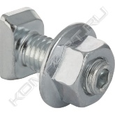 <span style="font-weight:bold;">Цели применения</span><br>Для закрепления монтажных элементов Geberit GIS на несущих конструкциях<br>Для выполнения дополнительных креплений на профилях Geberit GIS<br><span style="font-weight:bold;">Характеристики</span><br>Оцинкованный<br>Резьба М8