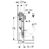 Монтажные элементы GIS для подвесного унитаза, со смывным бачком скрытого монтажа Omega 12 см, Geberit