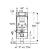 Монтажные элементы GIS для подвесного унитаза, со смывным бачком скрытого монтажа Sigma 12 см (UP320), Geberit