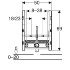 Монтажные элементы GIS для биде, универсальные, Geberit