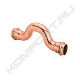 Одноплоскостной обводной элемент Profipress с SC‑Contur<br>- медь<br>- пресс-соединение<br><span style="font-weight:bold;"><br>комплектация</span><br>уплотнительный элемент EPDM