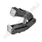 <span style="font-weight:bold;">Запасной блок ножей для автоматического стриппера KN-1242195</span><br><br>- снятие изоляции без последующей юстировки от 0,03 до 10,0 кв.мм- универсальная геометрия лезвий - надежно и долговечно<br>- оптимальная форма ручки с удобным хватом<br>- заглубленный узел резки проволоки<br>- полностью автоматическая настройка на все одно-, много- и тонкожильные провода со стандартной изоляцией в диапазоне от 0,03 до 10,0 кв.мм<br>- не требуется тонкая юстировка вручную<br>- без повреждения проводников<br>- зажимные губки из стали надежно фиксируют кабель, не повреждая имеющуюся изоляцию<br>- с заглубленным резаком для медных и алюминиевых многожильных проводов сечением до 10 кв.мм и одножильных проводов сечением до 6 кв.мм<br>- механика с особо легким ходом и очень малый вес<br>- сменный блок ножей и ограничитель длины<br>- ручка с зоной из мягкого пластика для надежного хвата<br>- корпус: пластик, усиленный стекловолокном<br>- нож: специальная инструментальная сталь, закалённая в масле