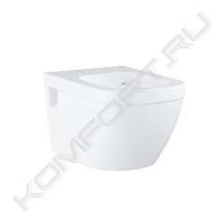 Унитаз подвесной Euro Ceramic, каскадный смыв, Grohe