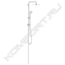 Душевая система Tempesta Rustic System 200 Flex с переключателем для настенного монтажа, Grohe