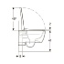Унитаз подвесной iCon, закрытая форма, Rimfree, с сиденьем, Geberit