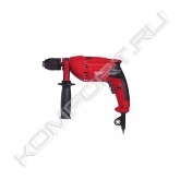 <span style="font-weight:bold;">Особенности</span><br>• Компактный и мощный 630 Вт двигатель<br>• Электроника: предустановка скорости сверления для оптимизации рабочего процесса<br>• Интегрированная металлическая блочная конструкция гарантирует максимальную надежность<br>• Планетарный редуктор позволяет выполнять работы, требующие высокого крутящего момента и низкой скорости<br>• Металлический бесключевой патрон 1.5 - 13 мм<br>• Функция реверса<br>• Простота доступа и замены графитовых щеток, расположенных под эластичными накладками<br>• Кабель 4 м