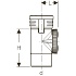 Ревизия Silent-PP 90°, с круглым окном технического обслуживания, Geberit