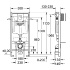 Инсталляция для подвесного унитаза Rapid SL, свободностоящий монтаж, Grohe