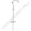 Душевая система Euphoria Cube 152 с термостатом для настенного монтажа, хром, Grohe