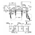 Смеситель для ванны Essence+ на 4 отверстия с душевым гарнитуром и изливом (на бортик ванны), хром, Grohe