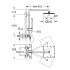 Душевая система Euphoria System 230 с термостатом для настенного монтажа, Grohe