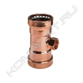 Тройник Profipress XL<br>с SC‑Contur<br> медь<br> пресс-соединение, Rp-резьба, внешний многогранник для фиксации гаечным ключом<br><br><span style="font-weight:bold;">Комплектация</span><br>уплотнительные элементы EPDM, металлическое стопорное кольцо для надежной фиксации фитинга на трубе, разделительные уплотнения<br><br>Модель 2417.2XL