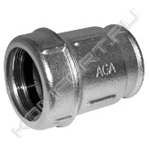 Обжимные и ремонтные фитинги AGAflex предназначены для соединения стальных и полиэтиленовых труб во время монтажа или ремонта трубопроводных систем.<br> Преимущества фитингов AGAflex:<br> • быстрый и надежный монтаж без использования сварочного оборудования и нарезки резьбы.<br> • простое и удобное решение для ликвидации аварий в водопроводных сетях.<br><br> IК – соединитель с одной стороны с фиксацией на голой трубе, с другой стороны с внутренней резьбой.<br>Соединители AGA состоят из следующих частей:<br>- муфта и гайка – черный ковкий чугун<br>- зажимное кольцо – углеродистая сталь, оцинкованное гальванически<br>- предохранительная прокладка – углеродистая сталь, оцинкованная гальванически<br>- уплотнительное кольцо – резина NBR