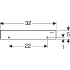 Декоративный комплект для водоотвода в стене, Geberit