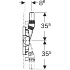 Инсталляция Duofix для душевых систем, 50 см, с водоотводом в стене, Geberit