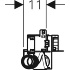 Инсталляция для душа GIS, с водоотводом в стене, Geberit
