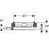 Инсталляция для душа GIS, с водоотводом в стене, Geberit