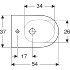 Биде подвесное ONE закрытой формы, Geberit