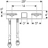 Смеситель для раковины ONE прямоугольного исполнения, Geberit