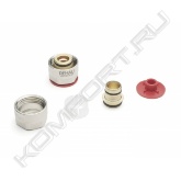• Соединение для труб RAUTHERM S14 x 1,5; 17 x 2,0 или 20 x 2,0.<br>• В комплекте с упорной втулкой, обжимным кольцом и накидной гайкой.