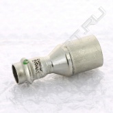 Муфта-вставка пресс нержавеющая сталь Sanpress Inox VIEGA 28х15 - переходник, применяется для соединения труб разного диаметра с фитингами при монтаже систем холодного и горячего водоснабжения, напольного и центрального отопления, для распределения воздуха и сантехнического оборудования, при прокладке технологических трубопроводов. Материал муфты-вставки пресс нержавеющая сталь Sanpress Inox VIEGA 28х15 - нержавеющая сталь. Областью применения муфты-вставки пресс нержавеющая сталь Sanpress Inox VIEGA 28х15 - вода (в том числе, и питьевая), воздух, гликоли и мазут. Условия эксплуатации муфты-вставки пресс нержавеющая сталь Sanpress Inox VIEGA 28х15: максимальная температура 110 градусов по Цельсию, максимально допустимое давление - 16 бар. Комплектация муфты-вставки пресс нержавеющая сталь Sanpress Inox VIEGA 28х15: уплотнительные элементы EPDM, металлическое стопорное кольцо для надежной фиксации фитинга на трубе и разделительное уплотнение. Пресс-фитинги Sanpress снабжены контуром безопасности SC-Contur
