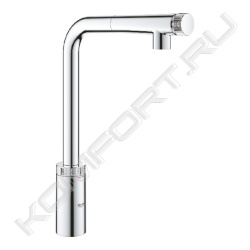 Смеситель Minta Smart Control для мойки с выдвижным L-образным изливом, Grohe