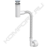 Описание: cифон для раковины Easy Clean белый d40, накладка белая, переходник d32, гофра d32х892 мм, переходник 32/40 90°, с розеткой, Click Clack хром пластик.<br> Сифон для раковины Prevex Easy Clean. Легкое обслуживание - одно из важных преимуществ сифонов серии Easy Clean. Теперь не придется пользоваться услугами специалиста, ведь выполнить прочистку сливного отверстия можно самостоятельно, затратив на процедуру не более минуты.<br> Характеристики:<br> - вид сифона - сифон с вертикальной очисткой, форма - бутылка<br> - материал - полипропилен<br> - система открывания/закрывания - Click Clack<br> - телескопическая регулировка сифона по высоте<br> - цвет - белый<br> - гидрозатвор<br> - монтаж - на раковину<br> Сифон Easy Clean доступен как для напольных, так и для настенных моделей. Как и все продукты Prevex, сифоны EasyClean произведены в соответствии с европейским стандартом EN-274.