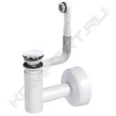 Описание: cифон для раковины Easy Clean белый d40, с переливом, накладка белая, сливная трубка d40 с розеткой, Click Clack хром пластик.<br> Сифон для раковины Prevex Easy Clean. Легкое обслуживание - одно из важных преимуществ сифонов серии Easy Clean. Теперь не придется пользоваться услугами специалиста, ведь выполнить прочистку сливного отверстия можно самостоятельно, затратив на процедуру не более минуты.<br> Характеристики:<br> - вид сифона - сифон с вертикальной очисткой, форма - бутылка<br> - материал - полипропилен<br> - система открывания/закрывания - Click Clack<br> - телескопическая регулировка сифона по высоте<br> - цвет - белый<br> - гидрозатвор<br> - монтаж - на раковину<br> Сифон Easy Clean доступен как для напольных, так и для настенных моделей. Как и все продукты Prevex, сифоны EasyClean произведены в соответствии с европейским стандартом EN-274.