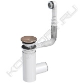 Описание: сифон для раковины Easy Clean белый d40, с переливом, накладка белая, переходник d32, Click Clack бронза металл.<br> Сифон для раковины Prevex Easy Clean. Легкое обслуживание - одно из важных преимуществ сифонов серии Easy Clean. Теперь не придется пользоваться услугами специалиста, ведь выполнить прочистку сливного отверстия можно самостоятельно, затратив на процедуру не более минуты.<br> Характеристики:<br> - вид сифона - сифон с вертикальной очисткой, форма - бутылка<br> - материал - полипропилен<br> - система открывания/закрывания - Click Clack<br> - телескопическая регулировка сифона по высоте<br> - цвет - белый<br> - гидрозатвор<br> - монтаж - на раковину<br> Сифон Easy Clean доступен как для напольных, так и для настенных моделей. Как и все продукты Prevex, сифоны EasyClean произведены в соответствии с европейским стандартом EN-274.