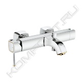Настенный монтаж<br> GROHE SilkMove® керамический картридж Ø 46 мм<br> GROHE StarLight® хромированная поверхность<br> Регулировка расхода воды<br> Со встроенным держателем для ручного душа<br> Автоматический переключатель: ванна/душ<br> Встроенный обратный клапан в душевом отводе 1/2″<br> Аэратор<br> Скрытые S-образные эксцентрики<br> С защитой от обратного потока<br> Минимальное давление 1,0 бар