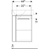 Шкафчик для раковины Renova Compact, с укороченным вылетом, с держателем для полотенец, Geberit
