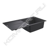 Особенности:<br>- модель: K400 60-C 100/50 1.0 оборачиваемая<br>- тип монтажа: стандартная встраиваемая<br>- материал: кварцевый композит<br>- GROHE Whisper<br>- мин. размер шкафа: 600 мм<br>- размеры: 1000 x 500 мм<br>- 1 чаша: 480 x 420 x 205 мм<br>- внешний радиус: R6, внутренний радиус чаши: R10<br>- GROHE FastFixation система быстрого монтажа<br>- требуемый размер отверстия в столешнице для установки мойки: 980 x 480 мм<br>- монтаж мойки слева или справа<br>- клапан-автомат<br>- аксессуары: сливной клапан с поворотной ручкой, сливной гарнитур, корзинчатый вентиль, монтажный набор<br>- опция: автоматичекий сливной клапан с нажимным механизмом (40986SD0) приобретается отдельно<br>- количество крепежных элементов в комплекте (накладной монтаж) - 10