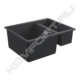 Особенности:<br>- модель: K500 60-C 55.5/46 1.5 оборачиваемая<br>- тип монтажа: стандартная встраиваемая и под столешницу<br>- материал: кварцевый композит<br>- GROHE Whisper<br>- мин. размер шкафа: 600 мм<br>- размеры: 555 x 460 мм<br>- 1 чаша: 335 x 400 x 200 мм<br>- получаша: 155 x 400 x 140 мм<br>- внешний радиус: R6; внутренний радиус: большая чаша R12, получаша R10<br>- GROHE FastFixation система быстрого монтажа<br>- требуемый размер отверстия в столешнице для установки мойки: 525 x 400 мм<br>- монтаж мойки слева или справа<br>- корзинчатый вентиль: корзинка Ду 3,5"/90 мм<br>- использовать силикон при встраиваемом монтаже<br>- аксессуары: сливной гарнитур, корзинка, монтажный набор<br>- опция: автоматичекий сливной клапан с нажимным механизмом (40986SD0) приобретается отдельно<br>- количество крепежных элементов в комплекте (монтаж под столешницу) - 8