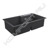 Особенности:<br>- модель: K500 90-C 86/50 2.0 оборачиваемая<br>- тип монтажа: стандартная встраиваемая <br>- материал: кварцевый композит<br>- GROHE Whisper<br>- мин. размер шкафа: 900 мм<br>- размеры: 860 x 500 мм<br>- 1 чаша: 390 x 430 x 200 мм<br>- 2 чаша: 380 x 365 x 200 мм<br>- внешний радиус: R3; внутренний радиус: R10<br>- GROHE FastFixation система быстрого монтажа<br>- требуемый размер отверстия в столешнице для установки мойки: 840 x 480 мм<br>- монтаж мойки слева <br>- клапан автомат<br>- аксессуары: сливной клапан с поворотной ручкой, сливной гарнитур, корзинчатый вентиль, монтажный набор<br>- опция: автоматичекий сливной клапан с нажимным механизмом (40986SD0) приобретается отдельно<br>- количество крепежных элементов в комплекте (накладной монтаж) - 10