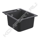 Особенности:<br>- модель: K700 50-C 40/50 1.0<br>- тип монтажа: стандартная встраиваемая<br>- материал: кварцевый композит<br>- GROHE Whisper<br>- мин. размер шкафа: 500 мм<br>- размеры: 400 x 500 мм<br>- 1 чаша: 340 x 370 x 200 мм<br>- внешний радиус: R6; внутренний радиус чаши: R45<br>- GROHE FastFixation система быстрого монтажа<br>- требуемый размер отверстия в столешнице для установки мойки: 380 x 480 мм<br>- клапан автомат<br>- аксессуары: сливной клапан с поворотной ручкой, сливной гарнитур, корзинчатый вентиль, монтажный набор<br>- опция: автоматичекий сливной клапан с нажимным механизмом (40986SD0) приобретается отдельно<br>- количество крепежных элементов в комплекте (накладной монтаж) - 6