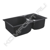 Особенности:<br>- модель: K700 100-C 90/50 2.0, оборачиваемая<br>- тип монтажа: стандартная встраиваемая <br>- материал: кварцевый композит<br>- GROHE Whisper<br>- мин. размер шкафа: 1000 мм<br>- размеры: 900 x 500 мм<br>- 1 чаша: 465 x 443 x 230 мм<br>- 2 чаша: 315 x 443 x 230 мм<br>- внешний радиус: R6; внутренний радиус чаши: R8<br>- GROHE FastFixation система быстрого монтажа<br>- мойка монтируется слева или справа<br>- отверстие: 880 x 480 мм <br>- клапан автомат<br>- аксессуары: сливной клапан с поворотной ручкой, сливной гарнитур, корзинчатый вентиль, монтажный набор<br>- опция: автоматичекий сливной клапан с нажимным механизмом (40986SD0) приобретается отдельно<br>- количество крепежных элементов в комплекте (накладной монтаж) - 10
