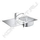 Мойка K200 45-S 86/50 1.0 со смесителем Eurosmart, Grohe