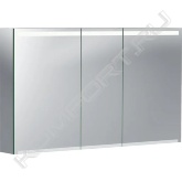 Зеркало-шкаф Geberit Option 120 500.207.00.1 позволит соединить несколько функциональных предметов в одном изделии. В своей аскетичности внешнего вида эта модель являет собой яркий пример современной мебели. Особенно если учесть размеры изделия: ширину 1200 мм, глубину 150 мм, высоту 700 мм. использован для изготовления корпуса зеркального шкафа, для фасада - . Зеркальное полотно установлено на дверцы шкафчика. Теперь ваши гигиенические принадлежности всегда будут под рукой и в идеальном порядке.<br><br>Особенности:<br><br> Класс защиты I<br> Степень защиты IP44<br> Номинальное напряжение 230V<br> Частота тока 50 Гц<br> Рабочее напряжение 12V<br> Выходное напряжение 12V<br> Потребляемая мощность 20.45 Вт<br> Материал Влагостойкое трехслойная ДСП<br> Класс энергоэффективности A++<br> Цвет подсветки 4200 К (нейтральный)<br><br>Комплектация:<br><br> Зеркало-шкаф